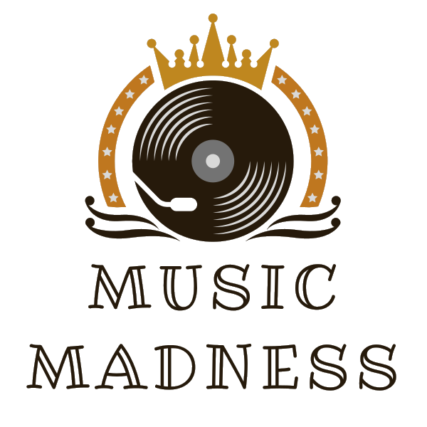 Music Madness — crown, vinyl, and logotype